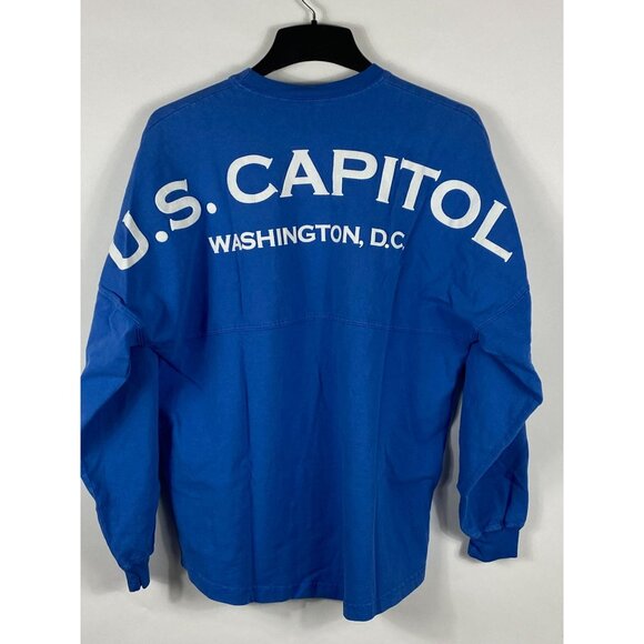 Vintage Spirit U.S. Capitol Washington, D.C. Pullover Sweatshirt Blue M F74 - Picture 1 of 4